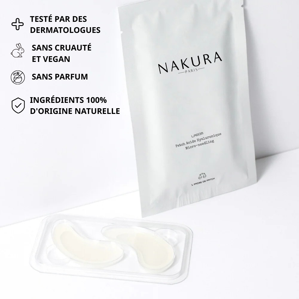 Patchs  micro-needling Acide Hyaluronique - Anti rides et ridules